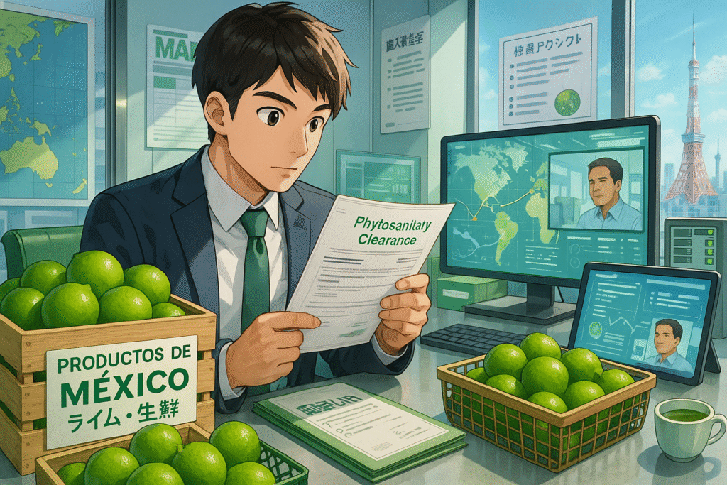 Nichiboku | 🇲🇽 Japón Importa Más Limas Frescas Mexicanas En 2024 (Limón Fresco) 1 Nichiboku - Chatgpt Image 2025年6月14日 09 25 22