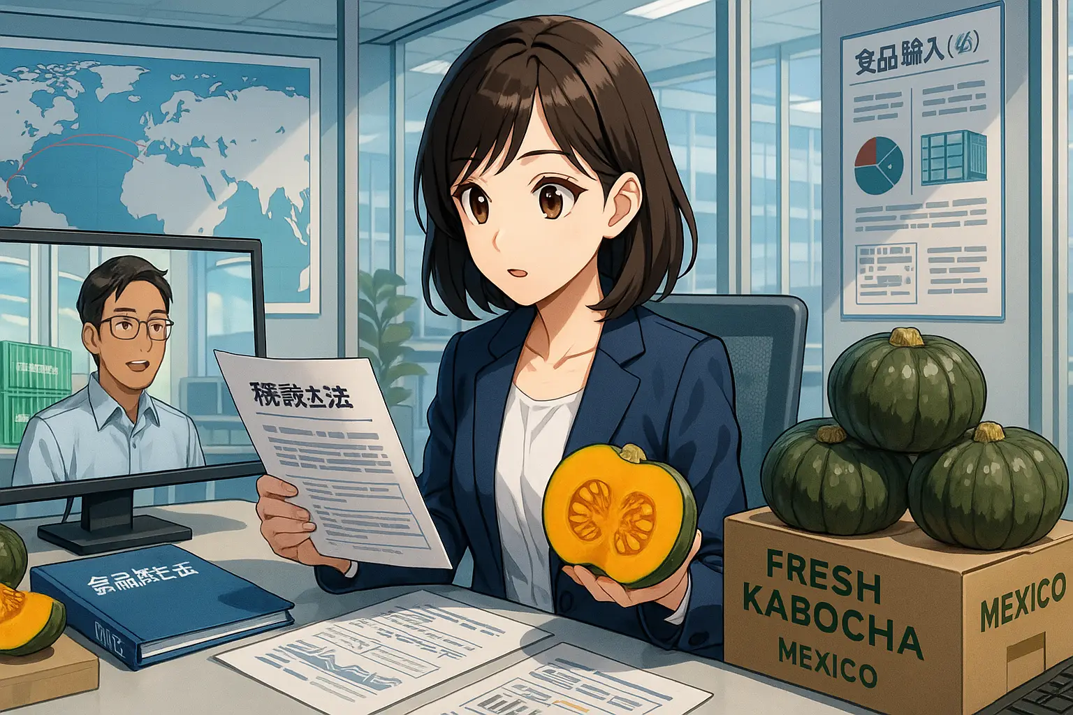 Nichiboku | Blog Desarrollo Comercio Internacional México–Japón | Nichiboku 1 Importación De Kabocha Fresca En El Mercado Japonés