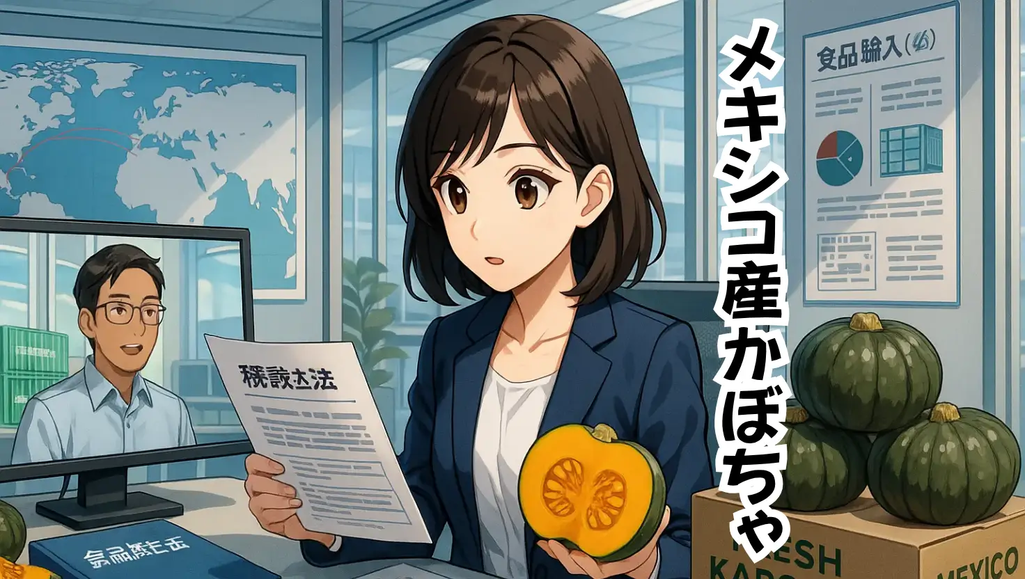 Importación de Kabocha Fresca en el Mercado Japonés